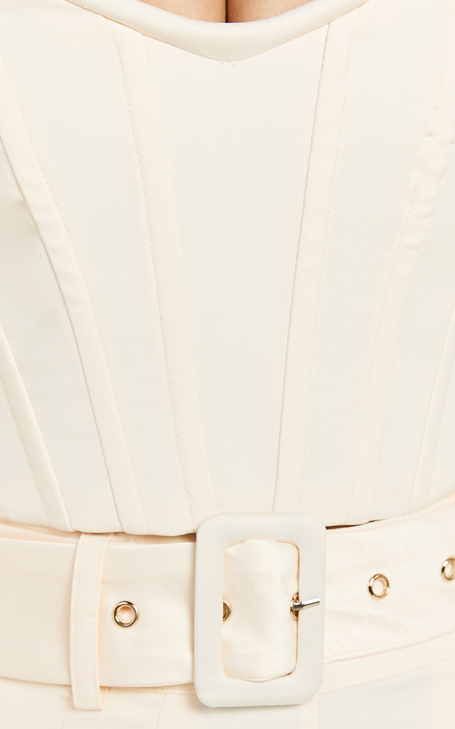 Amalie The Label - Raquelle Structured Corset Top in Ivory