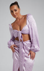 Runaway The Label - Roxie Tie Top in Lilac