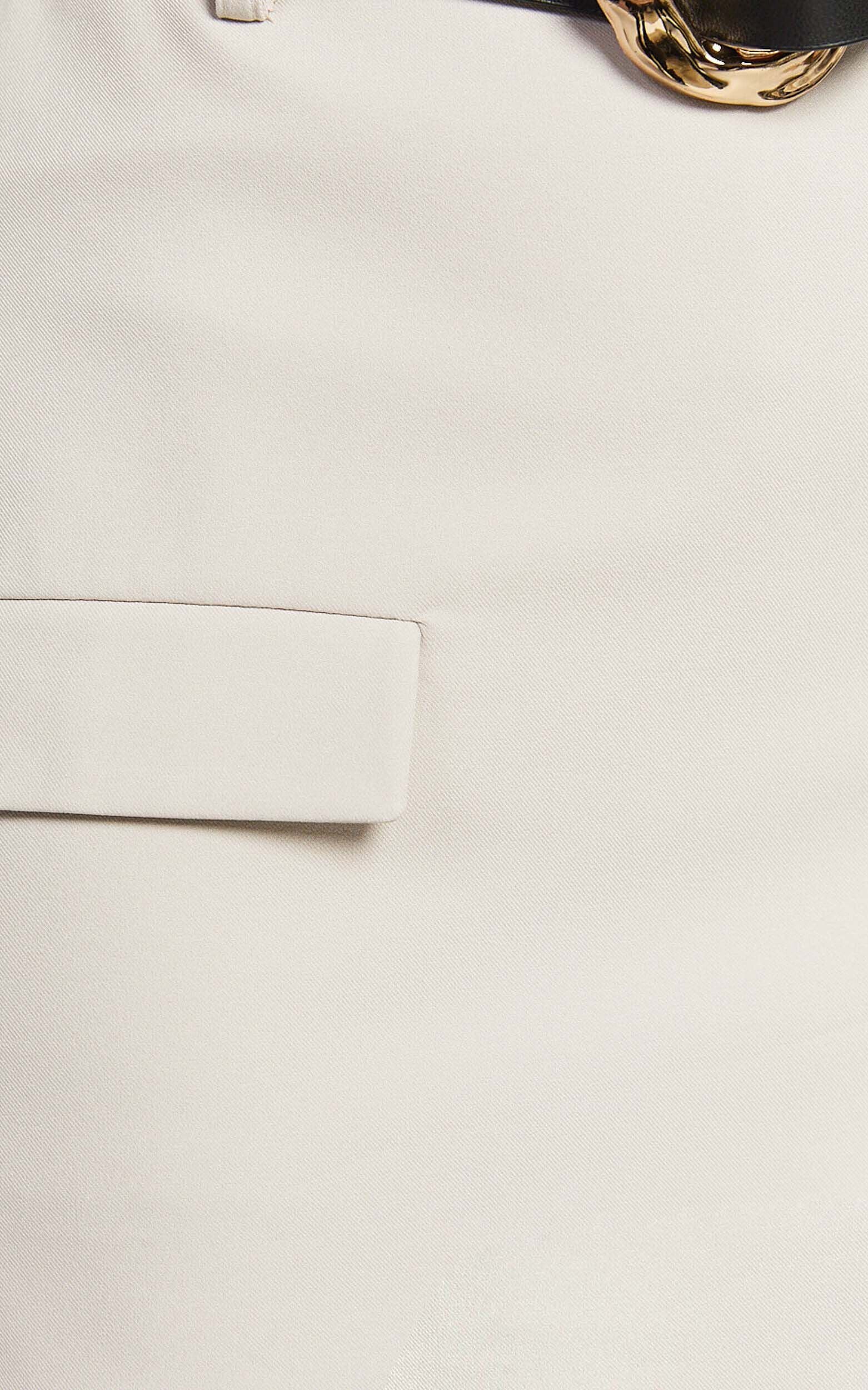 Melinda Mini Skort - Recycled Tailored Skort in Stone