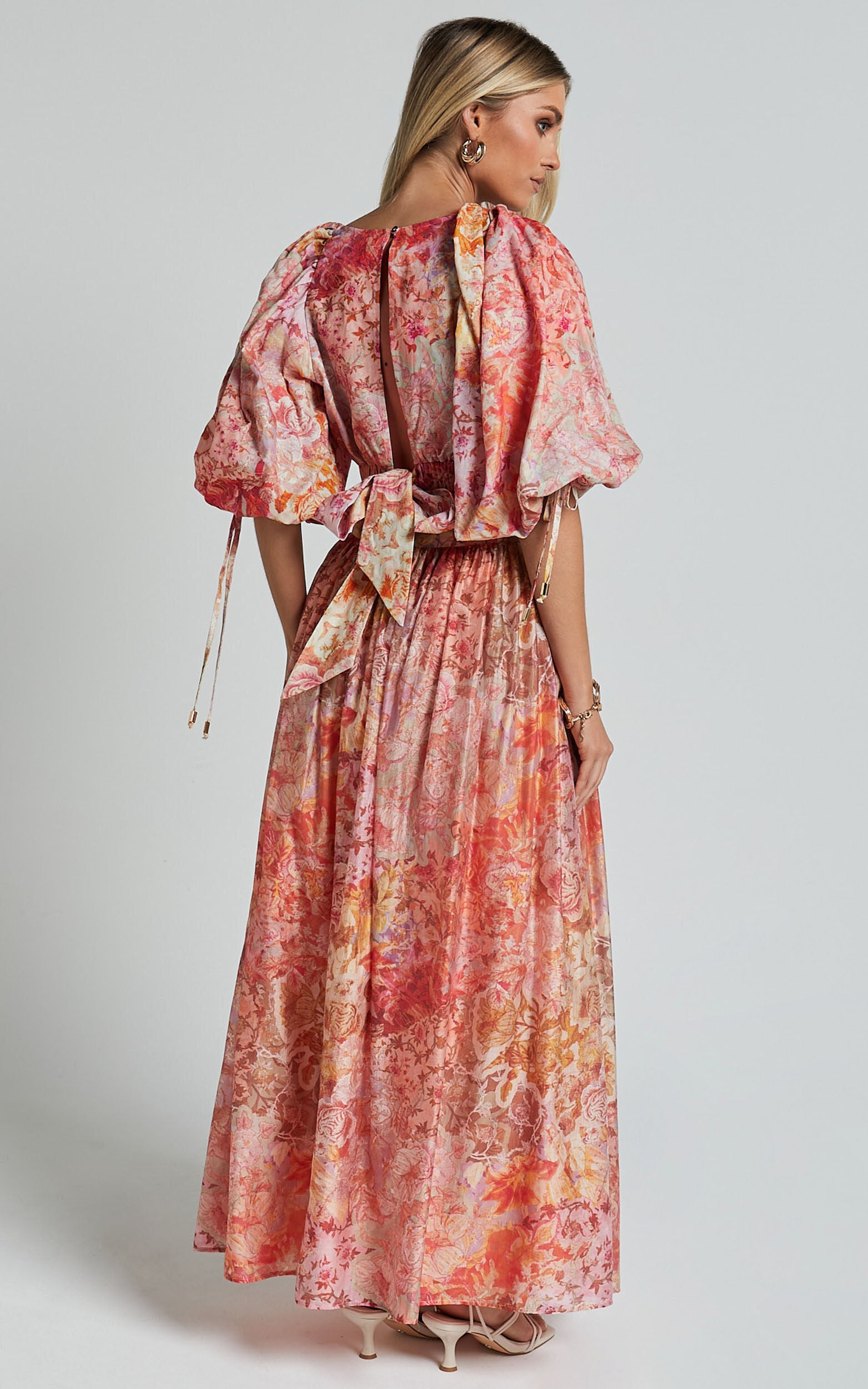 Amalie The Label - Valentina Paper Bag Gathered Waist Maxi Skirt in Morocco Print