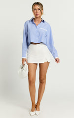 Widness Skort - A Line Skort in White