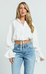 Wanda Shirt - Button Up Shirt in White