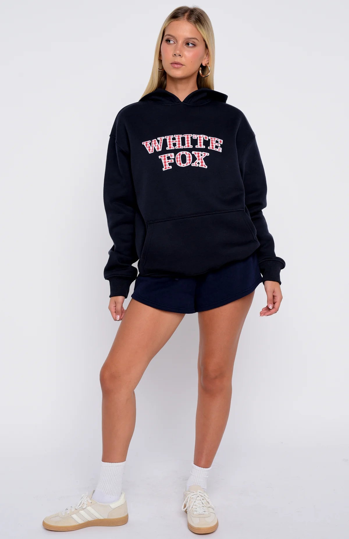 Took The Fall Oversized Hoodie Navy