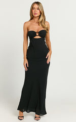 Runaway The Label - Maria Strapless Maxi Dress in Black