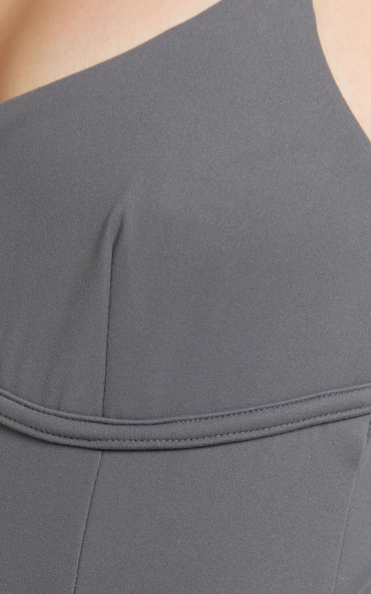 Daramie Bodysuit - Underbust Detail Bodysuit in Charcoal