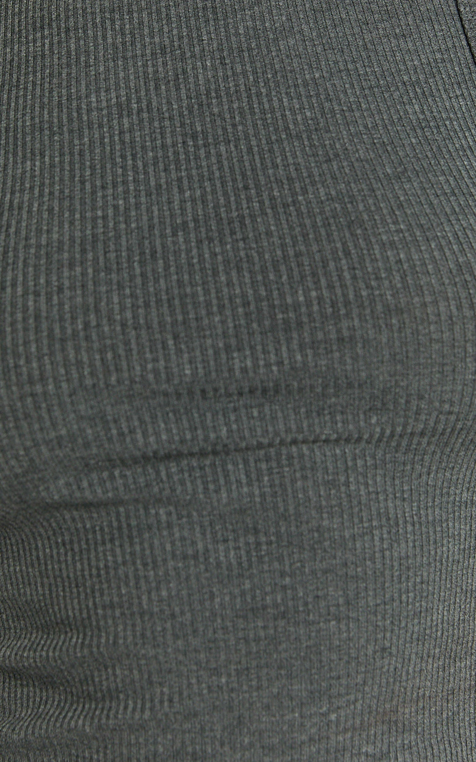 Can't You Tell Top - Ribbed Tank Top in Charcoal
