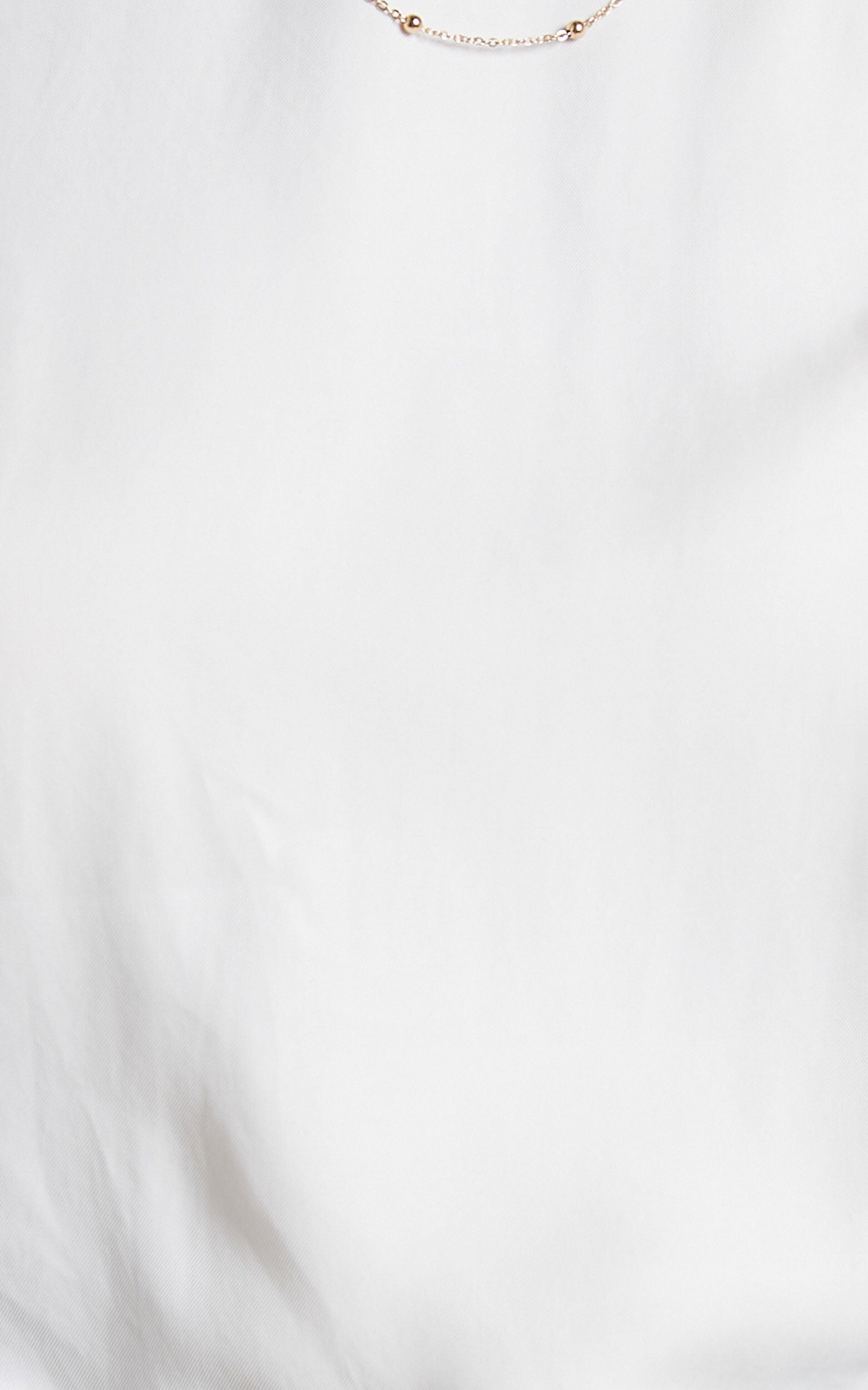 Tinaya Top - Raglan Shell Top in White