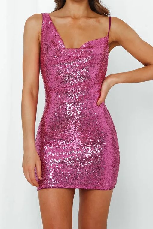 Citadel Skies Dress Pink Sequins
