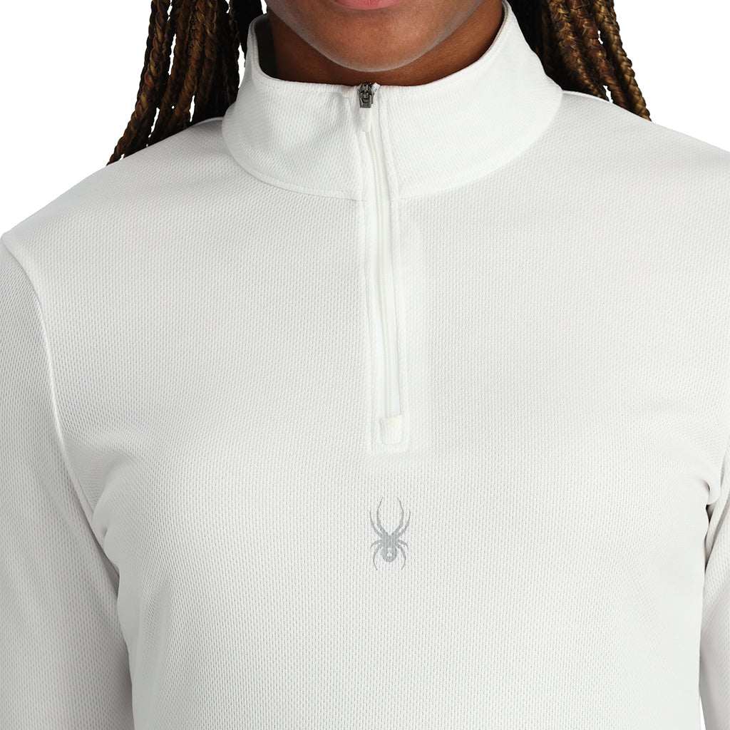Womens Tempting Half Zip - White