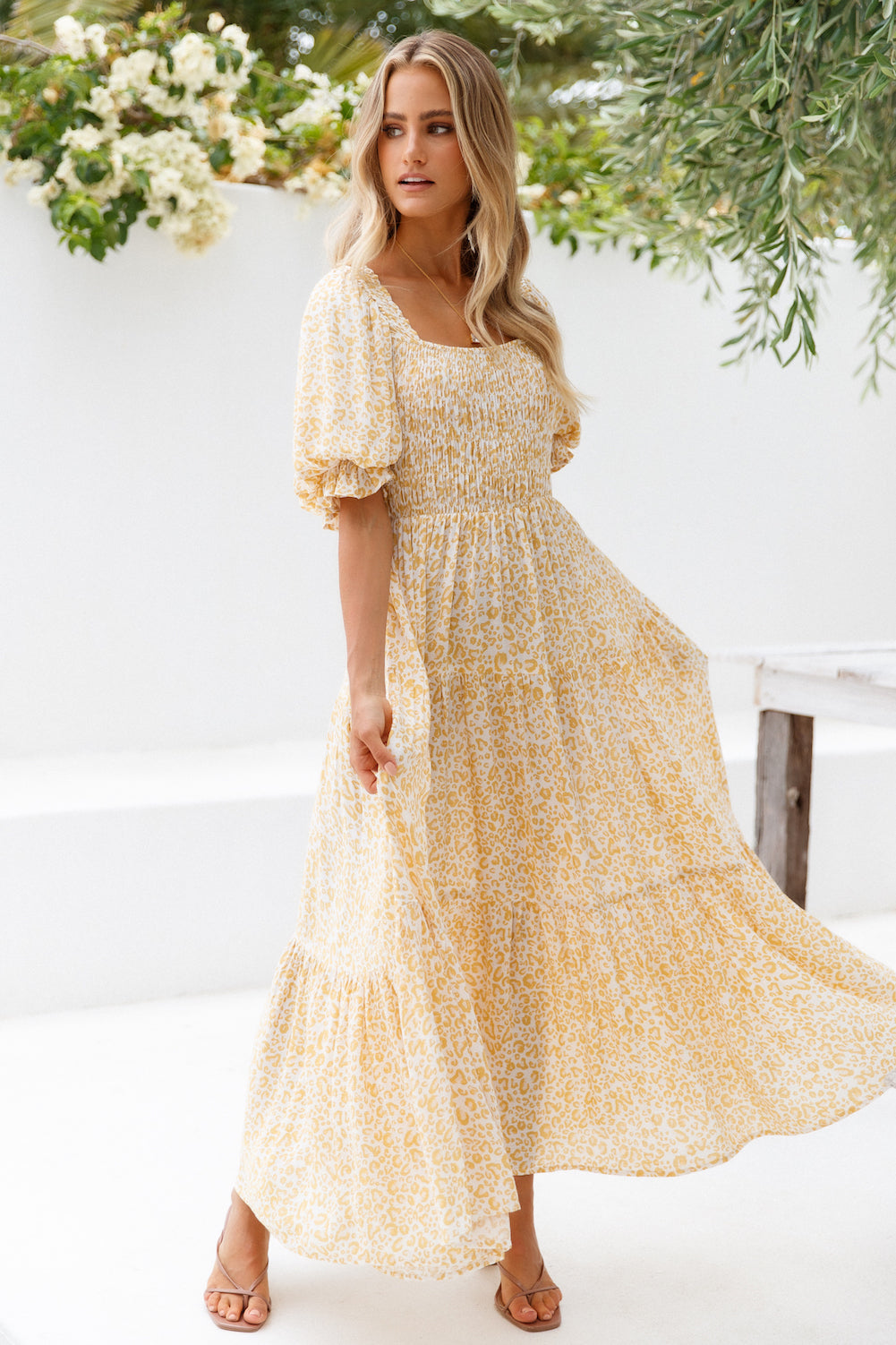 Bird Set Free Maxi Dress Yellow