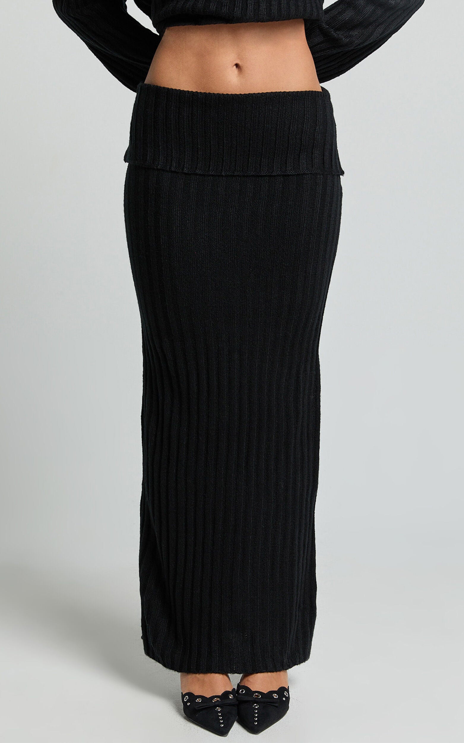 SNDYS the Label - Brooks Maxi Skirt in Black