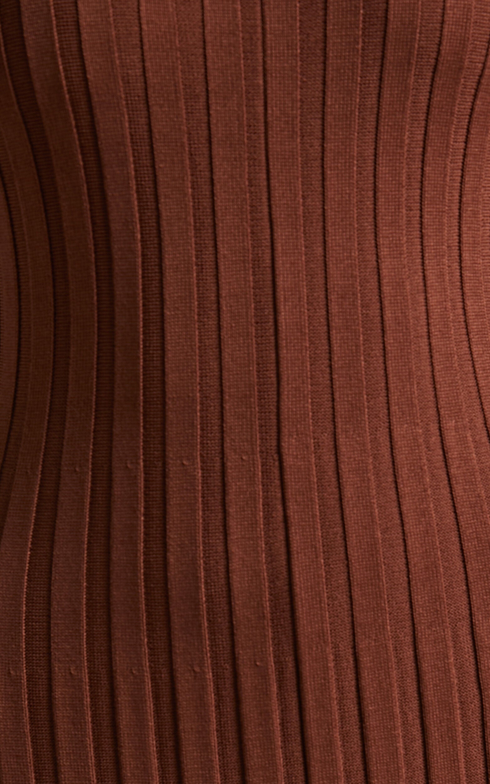 Blaire Midi Dress - Long Sleeve Tie Back Flare Dress in Chocolate